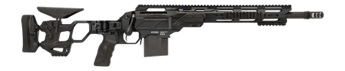 Cadex Inc CDXSSCOV308165CP20I2E1 CDX-SS Seven S.T.A.R.S. Covert Compact 308 Win 10+1 16.50" Black DLC Fluted Threaded Barrel, Black Cerakote Receiver w/Picatinny Rail, M-LOK Handguard, Black Folding S