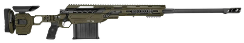 Cadex Inc CDX50DUAL5029BR40I2J5N CDX-50 Tremor 50 BMG 5+1 29" Black DLC Match Grade Threaded Barrel, Black DLC Aluminum Receiver w/Picatinny Rail, Adjustable Folding OD Green Stock, Black Polymer Grip