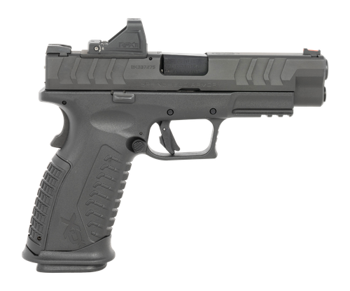 Springfield Armory XDME94510BHCOSP15PAC XD-M Elite OSP Gear Pac Full Size 10mm Auto, 15+1 4.50" Black Melonite Match Grade Barrel & Optic Ready/Serrated Steel Slide, Black Polymer Frame w/Picatinny Ra
