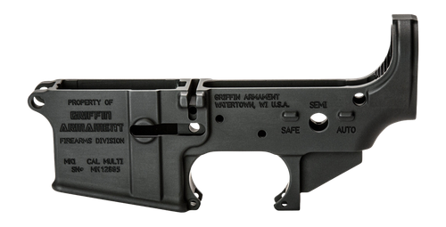 Griffin Armament MK1SL MK1 Stripped Lower Receiver AR-15 Black Aluminum