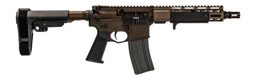 Griffin Armament MK1PSD30095PFDE-W MK1 PSD 300 Blackout 9.50" Threaded Barrel, Terra Brown Anodized Aluminum Receiver w/Picatinny Rail, M-LOK Handguard, Black Polymer SBA3 Brace, Black A3 Grip