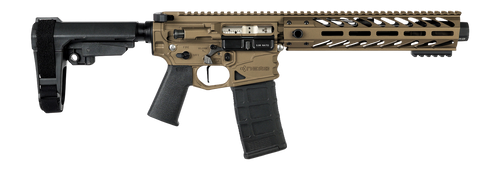 Nemo Arms BL-556-8P Battle-Light  5.56 NATO 30+1 8" Black Threaded Barrel, Burnt Bronze Aluminum Receiver w/Picatinny Rail, M-LOK Handguard, Black Polymer SB Tactical SBA3 Brace, Magpul MOE Grip, Ambi