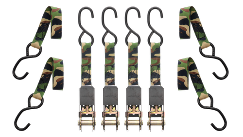 MUDDY MUD-SDRS8-4PK   1"X8' STD DUTY RATCHET STRAP