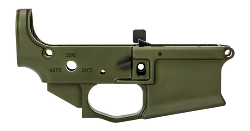 Griffin Armament MK2ALWHG MK2 Stripped Lower Receiver Aluminum Warhawk Green Anodized