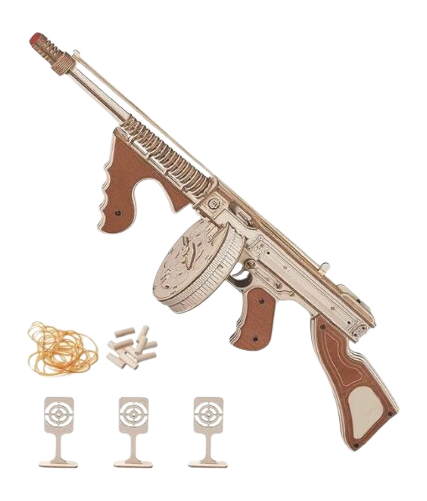 CAMP CBG-PZ-6     WOOD PUZZLE  TOMMY GUN
