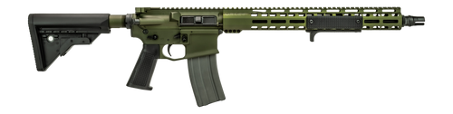 Griffin Armament MK2RECCEWHG-W MK2 RECCE 223 Wylde 30+1 16.10" Black Anodized Barrel, Warhawk Green Anodized Aluminum Receiver w/Picatinny Rail, M-LOK Handguard, Griffin Extreme Condition Black Polyme