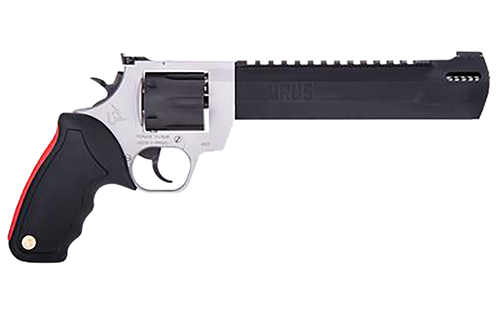 Taurus 2500105RH Raging Hunter  Large Frame 500 S&W Mag 5rd 10" Matte Black Ported/Target Crown Barrel, Matte Black Cylinder, Matte Stainless Steel Frame, Black Rubber Grip