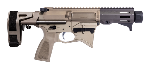 Maxim Defense  MD9 K SCW 9mm Luger 4.50" Black Nitride Threaded Barrel, Black Anodized Aluminum Receiver w/Picatinny Rail, Maxim SCW Pistol Brace, Black Polymer Grip