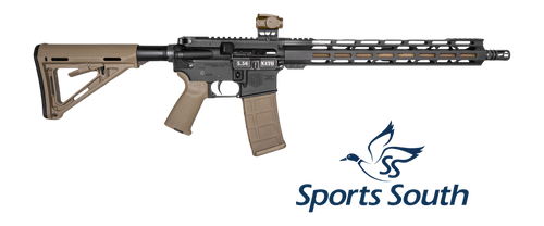 Diamondback DB175AK223 DB15  Sports South Exclusive 5.56 NATO 30+1 16" Flat Dark Earth Cerakote Threaded Barrel, Black Cerakote Aluminum Receiver w/Picatinny Rail, M-LOK Handguard, Magpul MOE Flat Dar