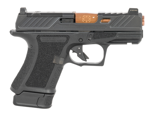 Shadow Systems SS-4011-B CR920 Elite 9mm Luger 13+1, 3.41" Bronze TICN Match Grade/Spiral Fluted Barrel, Black Nitride Optic Cut/Serrated/Window Cut Stainless Steel Slide, Black Polymer Frame w/Beaver