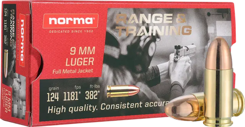 NORMA 620340050  R&T 9MM 124GR  50/20