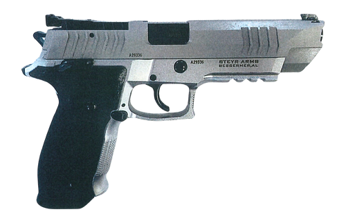 Steyr Arms ATC5BASE ATC Base 9mm Luger 20+1 5" Black Barrel, Nitrocarburized Stainless Steel Lightening Cut/Optic Cut/Serrated Slide & Frame w/Beavertail & Picatinny Rail, Black Grips