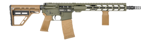 Patriot Ordnance Factory 02549 P-15 Base SMU 300 Blackout 30+1 13.75" Black Nitride Match Grade Barrel, Olive Drab Cerakote Aluminum Receiver w/Picatinny Rail, M-LOK Handguard, Amend2 Adjustable OD Gr