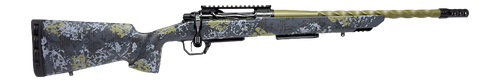 Horizon Firearms HRF-VE2-22CM-18R Venatic 2 22 Creedmoor 18" Sage Green Spiral Fluted Threaded Barrel, Black DLC Receiver w/Picatinny Rail, Arca Rail Forend, Artic Moss Iota EKO X Carbon Fiber Stock