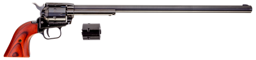 Heritage Mfg RR22MB16 Rough Rider  22 LR/22 WMR 6 Shot, 16" Black Steel Barrel, Black Zinc Alloy Frame, Black Cylinder Cocobolo Grip, Hammer/Thumb Safety, Exposed Hammer