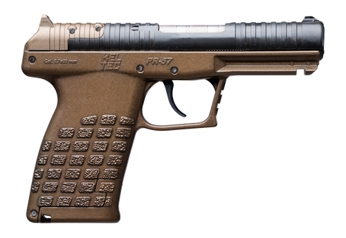 Kel-Tec PR57BBRZ PR-5.7  Compact Frame 5.7x28mm 20+1 4" Stainless Steel Rotary Barrel, Black Optic Ready/Serrated Slide, Burnt Bronze Frame & Textured Grip