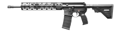 HK 81001033 MR556 A4 5.56x45mm 10+1 16.50" Black Barrel, Black Receiver w/Picatinny Rail, Black Polymer Stock, Black Polymer Grip, Ambidextrous