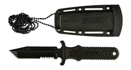 RUKO RUK0098-CS      440A TIN 3"NECK/BOOT KNIFE CS