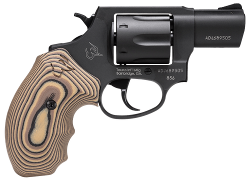 Taurus 285621VZ19 856  38 Special 6rd 2", Matte Black Carbon Steel, Brown VZ Cyclone Grip