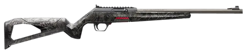 Winchester Repeating Arms 521154102 Wildcat SR 22 LR 10+1 16.50" Threaded Sporter Barrel,  Picatinny Rail Matte Black Polymer Receiver, Forged Carbon Gray Skeletonized Synthetic Stock, Ambidextrous