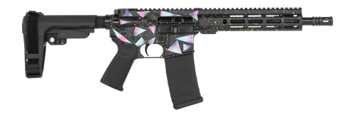 Shark Coast Tactical SCC07237MIA-P Miami  5.56 NATO 30+1 10.50" Black Nitride Threaded Barrel, Aluminum Receiver w/Picatinny Rail, M-LOK Handguard, Polymer SB Tactical SBA3 Brace, Polymer Grip