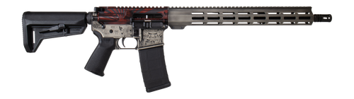 Shark Coast Tactical 300-054-1000-04 Bushido  5.56 NATO 30+1 16" Black Nitride Threaded Barrel, Engraved Aluminum Receiver w/Picatinny Rail, M-LOK Handguard, Magpul Collapsible Black Polymer Stock, Ma