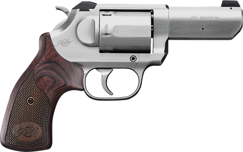 Kimber Mfg, Inc 3400016CA K6S *CA Compliant DA/SA 357 Mag 6 Shot 3" Brushed Stainless Steel Barrel & Cylinder, Brushed Stainless Stainless Steel Frame, Diamond Checkering Grip, Exposed Hammer