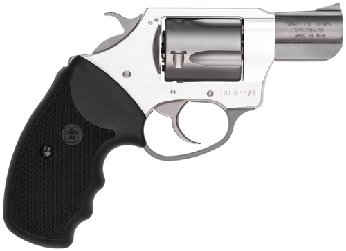 Charter Arms 53820 Undercover Lite Compact 38 Special, 5 Shot 2" Stainless Steel Barrel & Cylinder, Anodized Aluminum Frame w/Black Finger Grooved Rubber Grip, Exposed Hammer