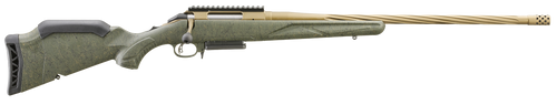 Ruger 46944 American Predator Gen II 270 Win 4+1 22" Burnt Bronze Cerakote Threaded Barrel, Picatinny Rail Steel Receiver, Green Splatter Adjustable Synthetic Stock