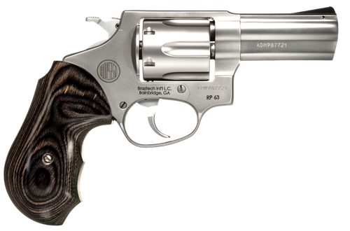 Rossi 2-RP639WD1 RP63  Small Frame 357 Mag 6rd 3" Stainless Steel Barrel, Cylinder & Frame Black/Gray Laminate Grip, Hammer Block Safety, Exposed Hammer