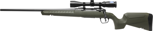 Savage Arms 32237 Axis 2 XP Combo Compact 243 Win 4+1 20" Matte Black Sporter Barrel & Drilled & Tapped Carbon Steel Receiver, Fixed Matte OD Green Synthetic Stock, Left Hand