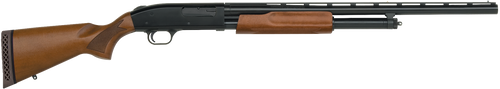 Mossberg 52132 500 Bantam Youth 12 Gauge Pump 3" 5+1 24" Blued Vent Rib Barrel, Blued Steel Receiver, Hardwood Wood Stock, Accu-Set Chokes, Right Hand