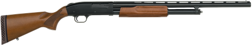 Mossberg 52132 500 Bantam Youth 12 Gauge Pump 3" 5+1 24" Blued Vent Rib Barrel, Blued Steel Receiver, Hardwood Wood Stock, Accu-Set Chokes, Right Hand