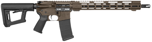 Diamondback DB1718K071 DB15 Carbon Series 5.56 NATO 30+1 16" Black Nitride Threaded Barrel, Midnight Bronze Cerakote Picatinny Rail Aluminum Receiver, Adjustable Black Synthetic Stock, Magpul MOE Grip