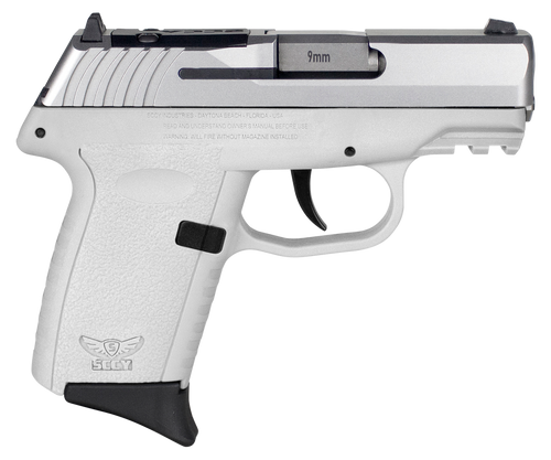 SCCY Industries CPX2TTWTRDRG3 CPX-2 Gen3 RD 9mm Luger 10+1 3.10" White Polymer w/Picatinny Rail Serrated Stainless Steel Slide White Polymer Grip