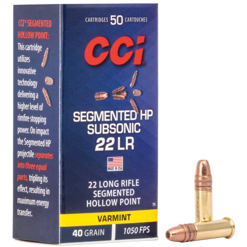 CCI 22LR 40GR SHP SUB-SONIC 50/5000