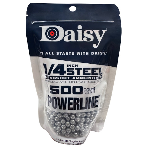 DAISY 1/4" STL SLINGSHOT AMMO 500CT