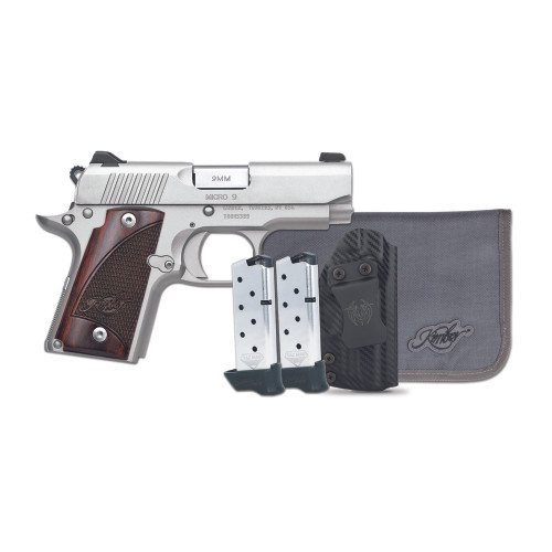 KIMBER MICRO9 9MM 7RD STS/RSWD BNDL