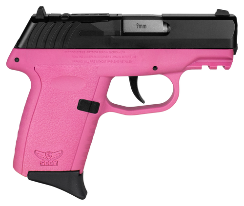 SCCY Industries CPX2CBPKRDRG3 CPX-2 Gen3 RD 9mm Luger 10+1 3.10" Pink Polymer w/ Picatinny Rail Serrated Black Nitride SS Slide Pink Polymer Grip