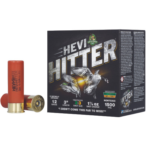 HEVI-HITTER 12GA 3" 1.25OZ #3 TG/STL