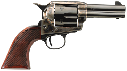 Taylors & Company 4201DE Runnin Iron Deluxe 45 Colt (LC) 6rd 3.50" Blued Cylinder & Barrel Color Case Hardened Steel Frame Checkered Walnut Grip (Taylor Tuned)