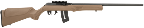 Rossi RS22W2111B RS22  22 WMR 10+1 21", Matte Black Barrel/Rec, Brown Fixed Monte Carlo Stock, Optics Mount
