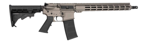Andro Corp Industries 55616BBTUNG Bravo Bravo 5.56 NATO 30+1 16" Black Nitride Threaded Barrel, Tungsten Aluminum Receiver w/Picatinny Rail, M-LOK Handguard, M4 Black Polymer Stock, Black A2 Grip