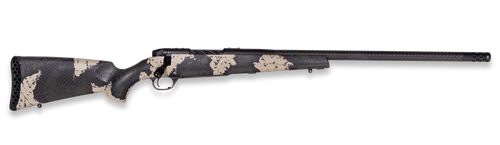 Weatherby MGS01N338WR6B Mark V Backcountry Guide 338 WBY RPM 3+1 24" +2" Carbon Fiber BSF Threaded Barrel, Graphite Black Cerakote Steel Drilled & Tapped Receiver, Black w/Olive Green & Backpack Accen