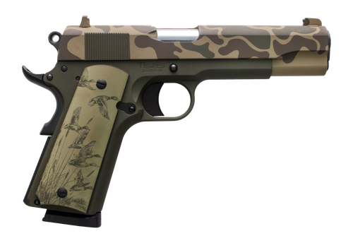 Tisas Arms 10100516AA4 1911 A1 Stakeout Sports South Exclusive 45 ACP 8+1 5" Carbon Steel Barrel & Slide, Carbon Steel Frame w/Beavertail