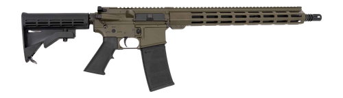 Andro Corp Industries 55616BBODG ACI-15 Bravo 5.56 NATO 30+1 16" Black Nitride Threaded Barrel, OD Green Aluminum Receiver w/Picatinny Rail, M-LOK Handguard, M4 Black Polymer Stock, Black A2 Grip