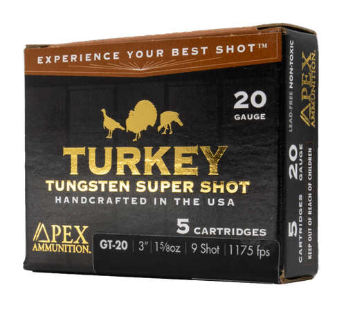 APEX AMMO GT20-9     20G 3    1-5/8 9         5/10
