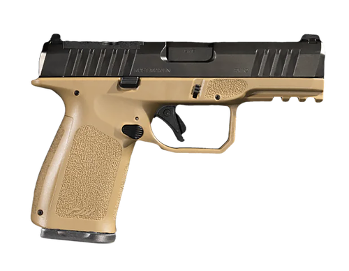 Rost Martin RM1CFDEOSP10CA RM1C *CA Compliant 9mm 10+1 4" Black Steel Barrel, Black Tenifer Optic Ready/Serrated Steel Slide, Flat Dark Earth Polymer Frame w/Picatinny Rail, Textured Grip
