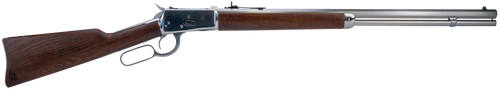 Heritage Mfg H9235724F9 92  38 Special +P/357 Mag 12rd 24" Stainless Polished Octagon Barrel, Stainless Polished Receiver, Fixed Hardwood Stock