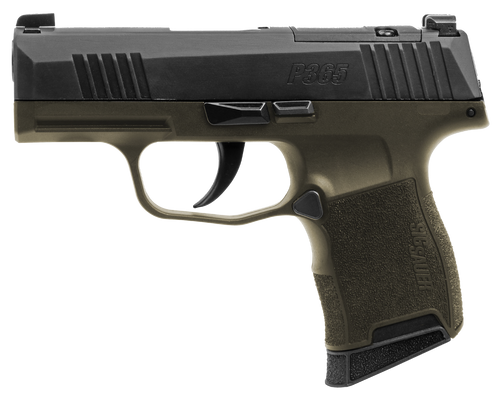 SIG P365 9MM 3.1" 10RD GRN/BLK OR
